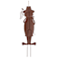 Blue Metal Frog Yard Stake, 36"