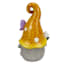 Yellow Mushroom Hat Gnome Outdoor Garden Statue, 6"