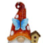 Red Mushroom Hat Gnome Outdoor Garden Statue, 6"