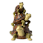 3-Turtles Stacked Outdoor Garden Statue, 10"