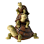 3-Turtles Stacked Outdoor Garden Statue, 10"