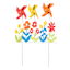 Sunny Club Wind Spinner Metal Yard Stake, 22"