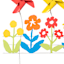 Sunny Club Wind Spinner Metal Yard Stake, 22"