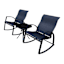 Crosby St. Sling Rocker Patio Chat Set, Black