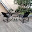 Crosby St. Sling Rocker Patio Chat Set, Black