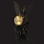 Solar Glass Ball & Fairy Outdoor Garden Statue, 17"