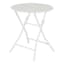 Providence Metal Patio Folding Table, White