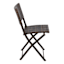 Hampton Wicker Patio Folding Chair, Brown