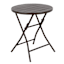 Hampton Metal Patio Folding Table, Brown