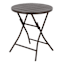 Hampton Metal Patio Folding Table, Brown