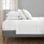 Providence 6-Piece White 100% Egyptian Cotton Sateen Sheet Set, Queen