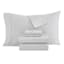 Providence 6-Piece Light Grey 100% Egyptian Cotton Sateen Sheet Set, Queen