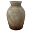 Brown Ceramic Vase, 12"