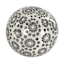 3-Piece Black & White Patterned Ceramic Orbs, 3.5"
