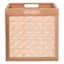 Natural Pinewood & Bamboo Modular Storage Cube, 13"