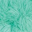 Heart Furry Pom-Pom Clip Turquoise