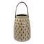 Honeybloom Ceramic Honeycomb Solar Outdoor Lantern, 8"