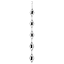 Black Metal Bells Rain Chain, 51"
