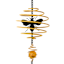 Honeybloom Metal Spiral Bee Rain Chain, 60"