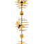 Honeybloom Metal Spiral Bee Rain Chain, 60"