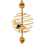 Honeybloom Metal Spiral Bee Rain Chain, 60"