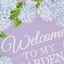 Providence Hydrangea Floral Yard Flag, 18"