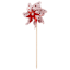 Sunny Club Red Flower Whirligig, 41"