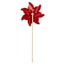 Sunny Club Red Flower Whirligig, 41"