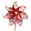 Sunny Club Red Flower Whirligig, 19"