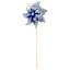 Sunny Club Blue Flower Whirligig, 41"