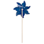Sunny Club Blue Flower Whirligig, 41"