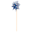 Sunny Club Blue Flower Whirligig, 19"