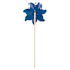 Sunny Club Blue Flower Whirligig, 19"