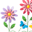 Metal Welcome Spinner Flower Yard Stake, 28"