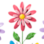 Metal Welcome Spinner Flower Yard Stake, 28"