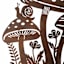Honeybloom Metal Mushroom Silhouette Yard Stake, 24"