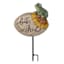 Honeybloom Frog Stone Sentiment  Plant Yard Pick, 7.7"