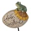 Honeybloom Frog Stone Sentiment  Plant Yard Pick, 7.7"