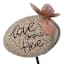 Honeybloom Butterfly Stone Sentiment Plant Yard Pick, 7.9"