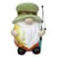 Fisherman Gnome Outdoor Garden Statue, 8"