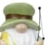 Fisherman Gnome Outdoor Garden Statue, 8"