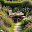 Honeybloom Life Is Better In The Garden Frog Outdoor Garden Decor, 9"