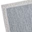 (A529) Linwood Blue Tufted Area Rug with Border, 3x5