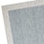 (A529) Linwood Blue Tufted Area Rug with Border, 5x7