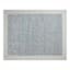 (A529) Linwood Blue Tufted Area Rug with Border, 8x10