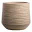 Tan Rattan Tub Outdoor Planter, Small