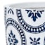 Blue Valencia Outdoor Planter, Small