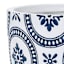 Blue Valencia Outdoor Planter, Medium