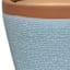 Honeybloom Indoor Blue Luka Texture Ceramic Planter, Medium