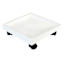 White Square Plastic Plant Saucer, 16"